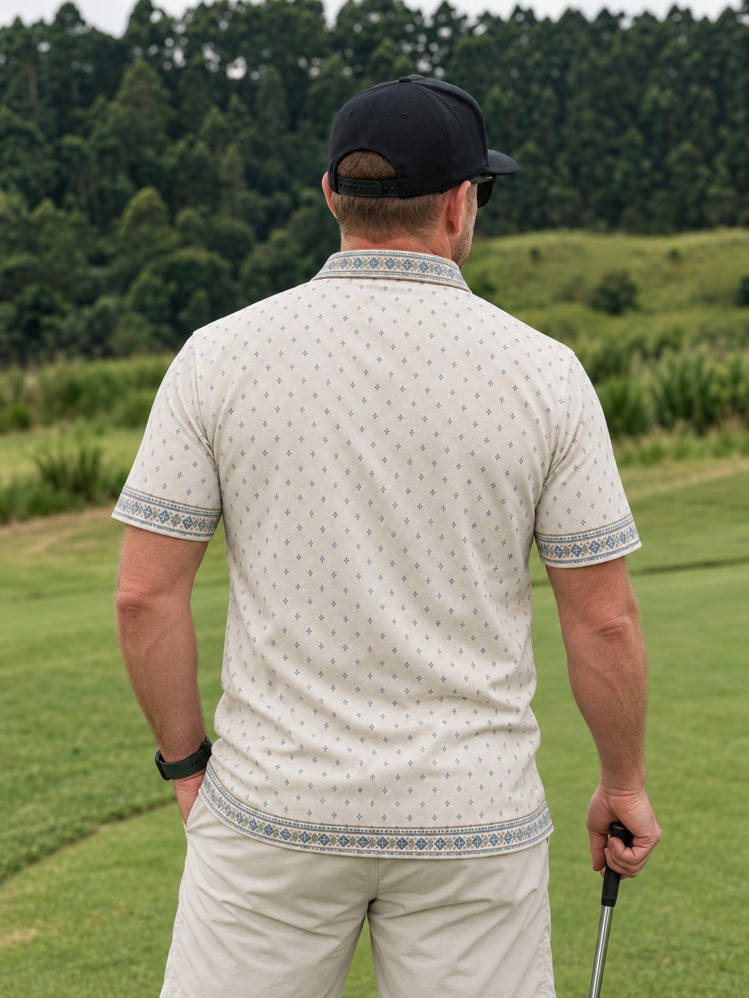 Heritage Tile Performance Golf Polo