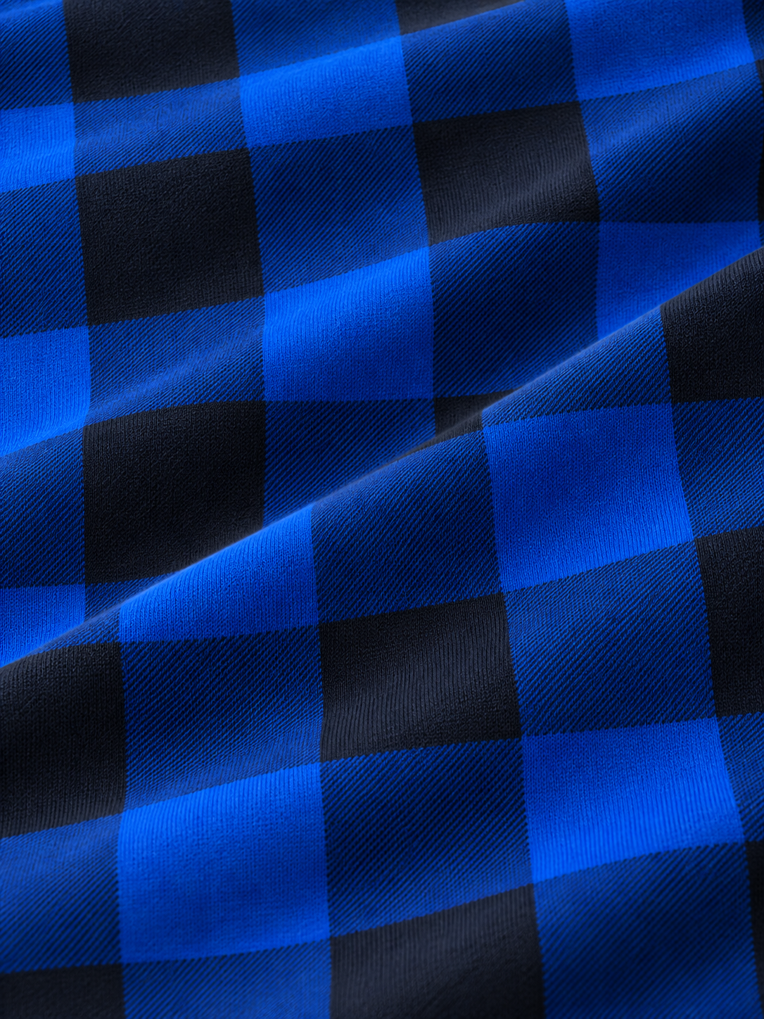 Blue Buffalo Check Performance Golf Quarter-Zip Pullover