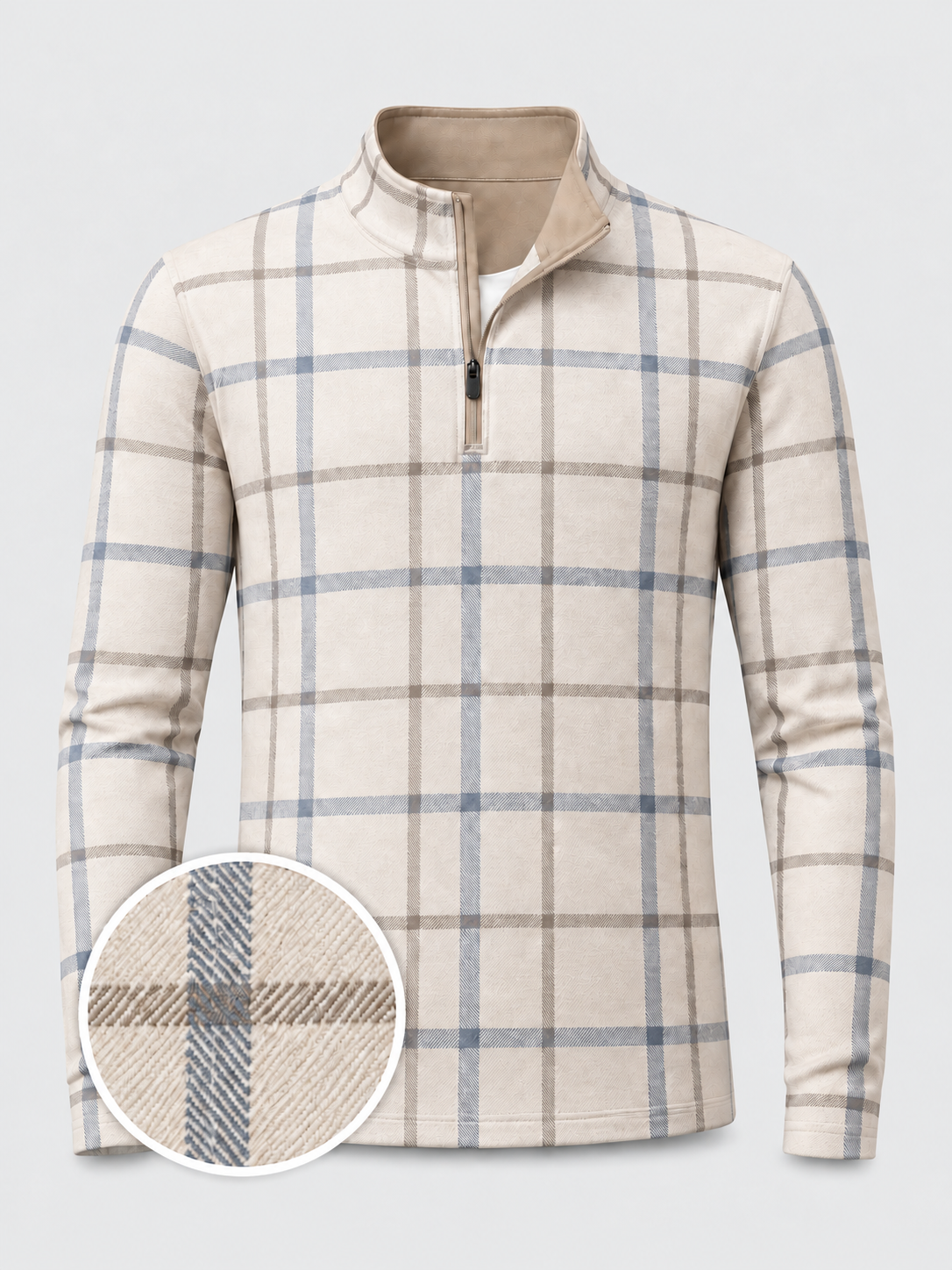 Windsor Check Golf Quarter-Zip Pullover