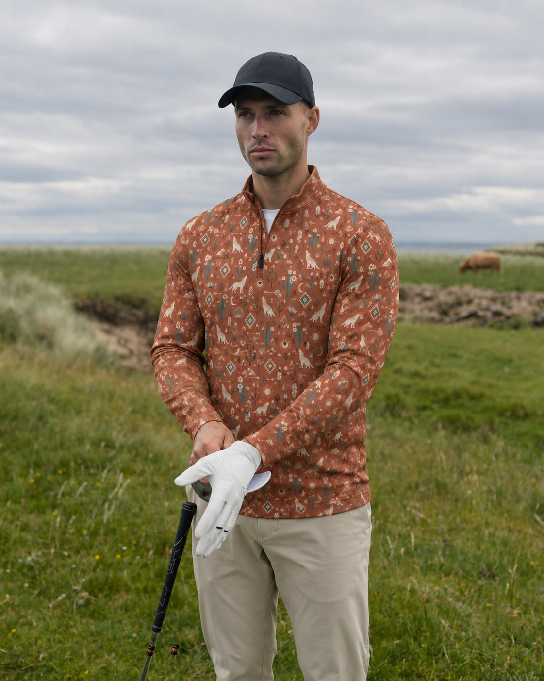 Desert Moon Southwest Quarter-Zip Pullover
