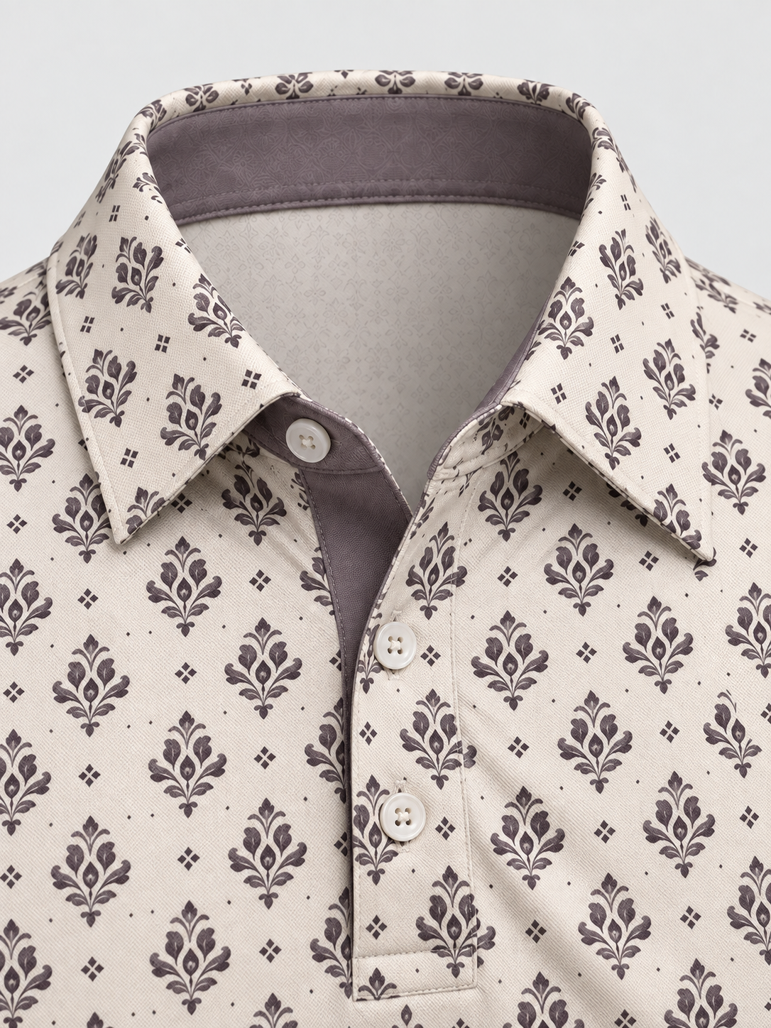 Vintage Fleur Performance Golf Polo