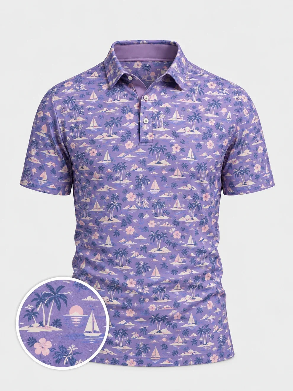 Lavender Island Golf Polo