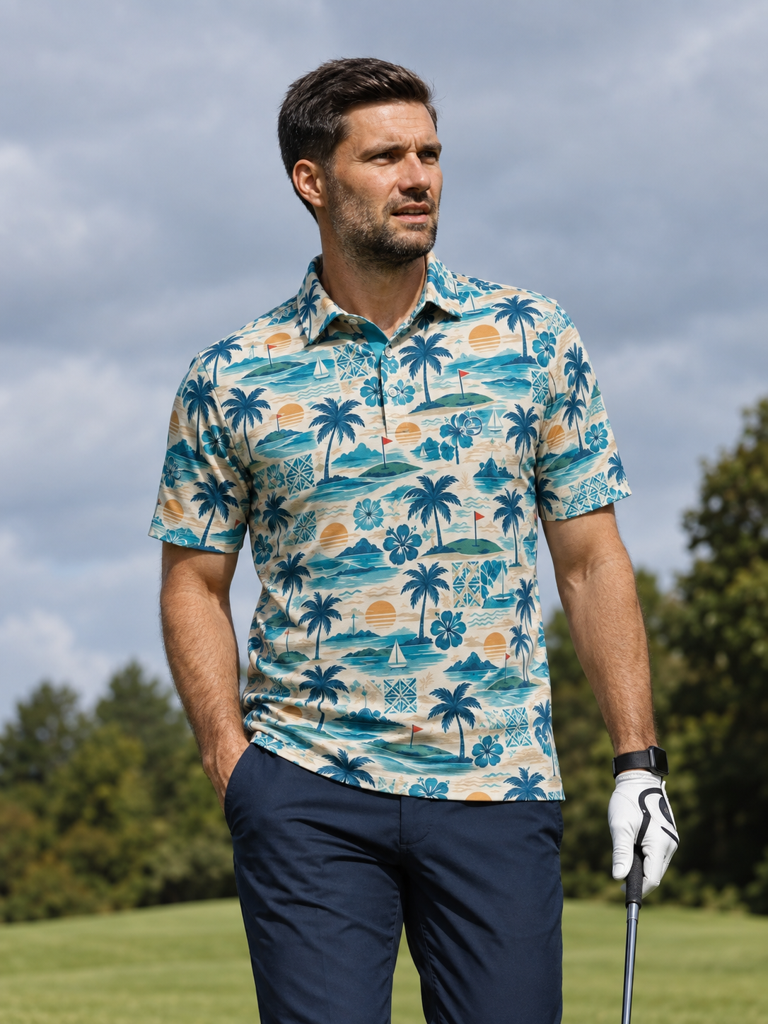 Coastal Escape Golf Polo