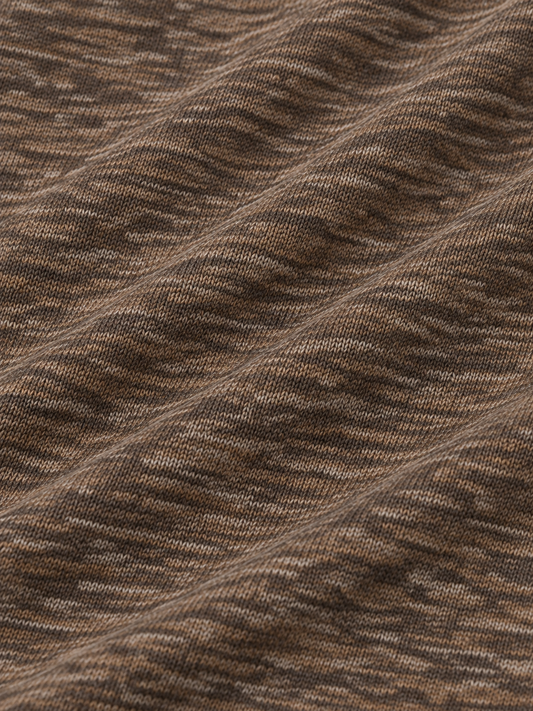 Walnut Slub-Knit Performance Golf Quarter-Zip Pullover