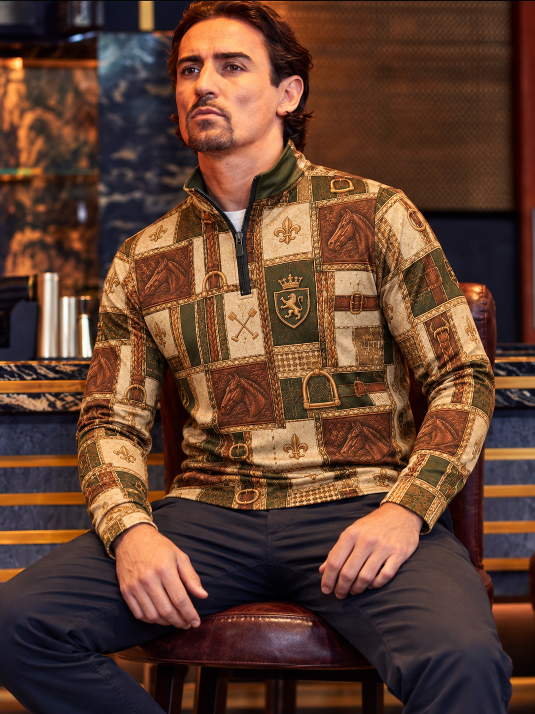 Equestrian Club Performance Quarter-Zip Pullover