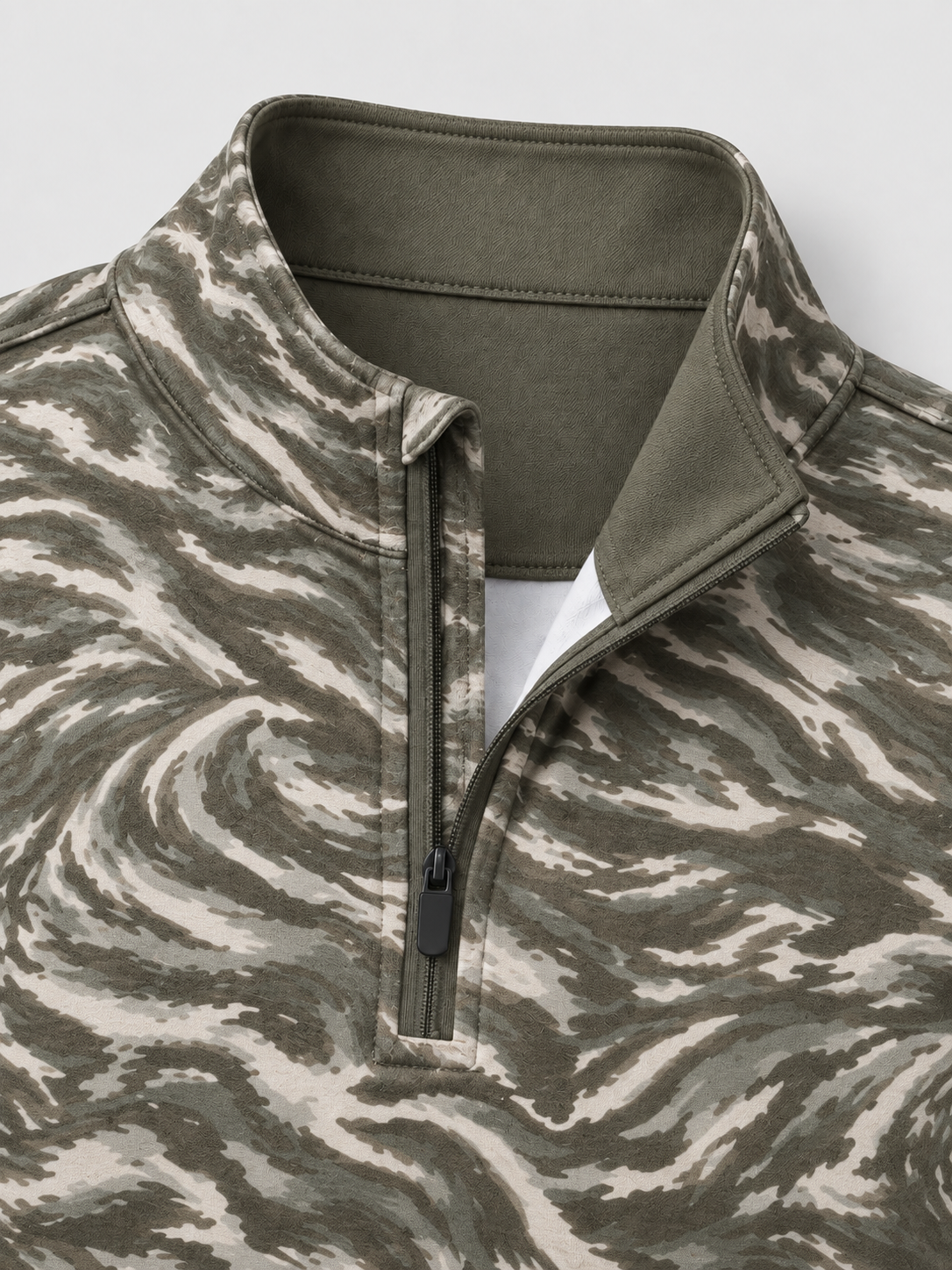 Sage Marble Performance Quarter-Zip Pullover