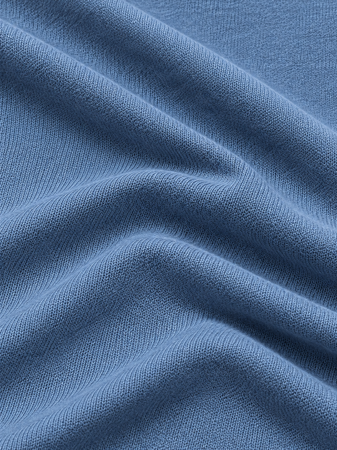Dusty Blue Textured Performance Golf Quarter-Zip Pullover