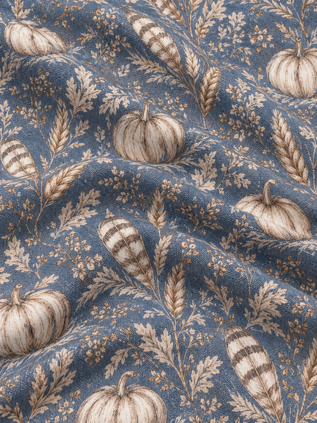 Dusty Blue Pumpkin Performance Golf Quarter-Zip Pullover
