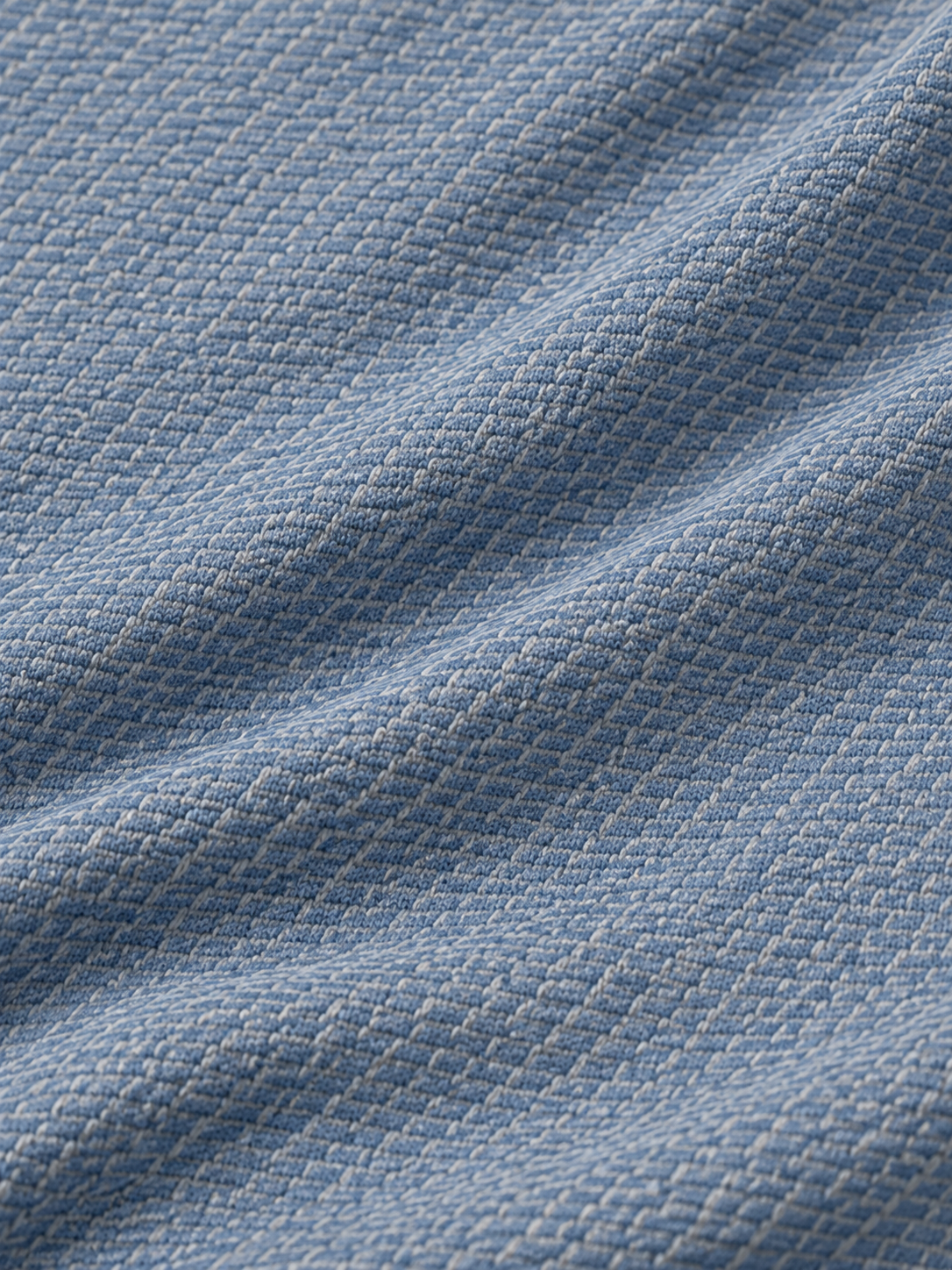 Coastal Blue Texture Performance Quarter-Zip Pullover