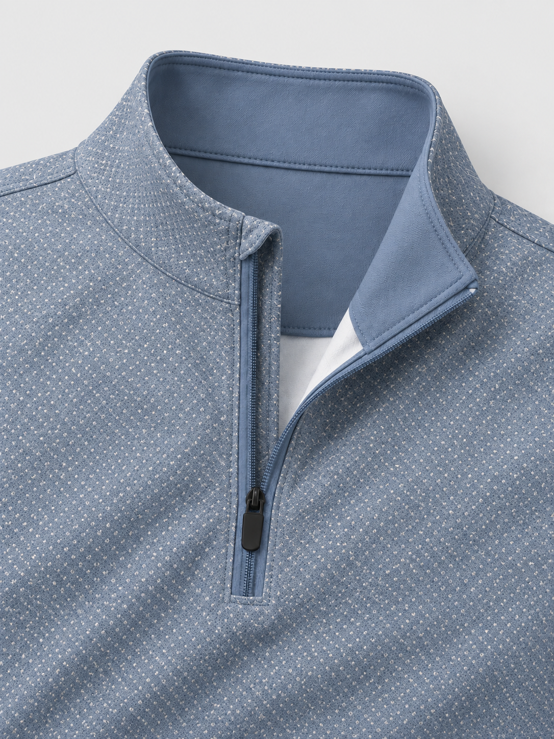 Blue Microdot Golf Quarter-Zip Pullover