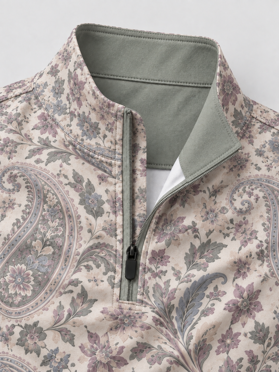 Garden Paisley Golf Quarter-Zip Pullover