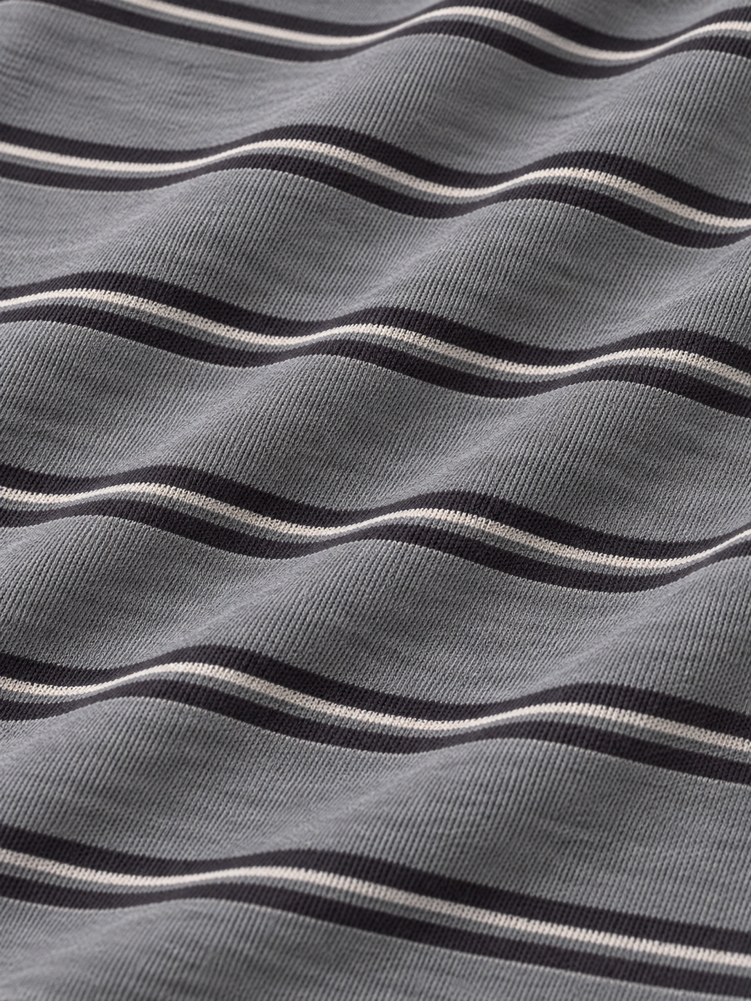 Heather Gray Fine-Line Stripe Performance Golf Quarter-Zip Pullover