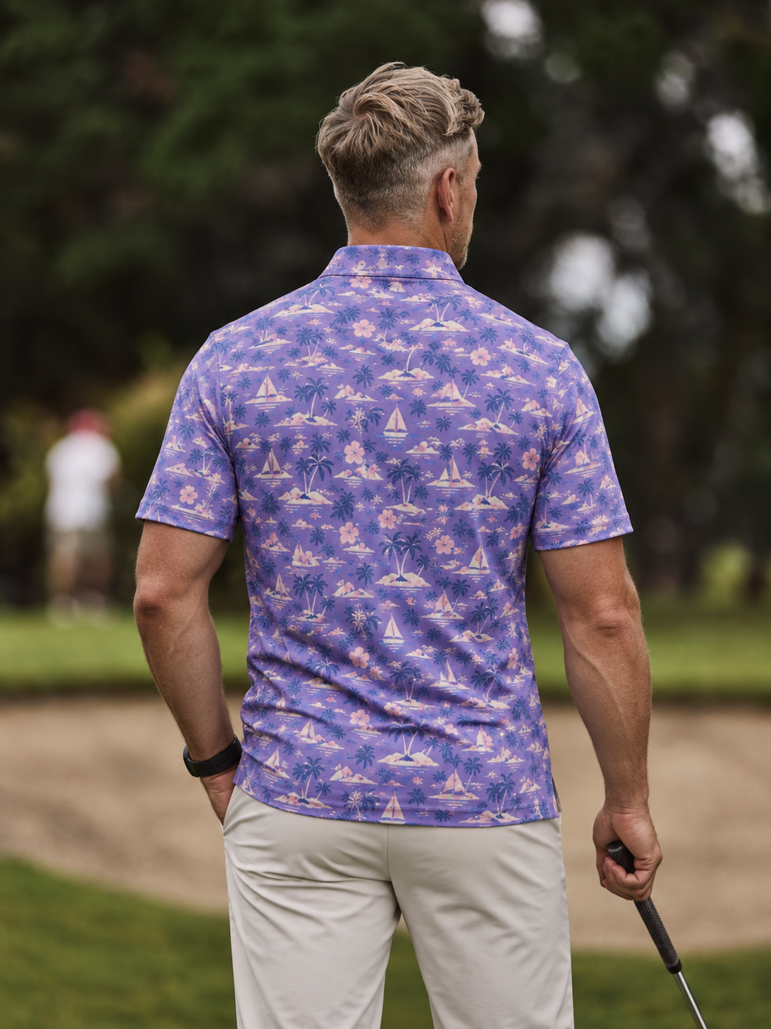 Lavender Island Golf Polo