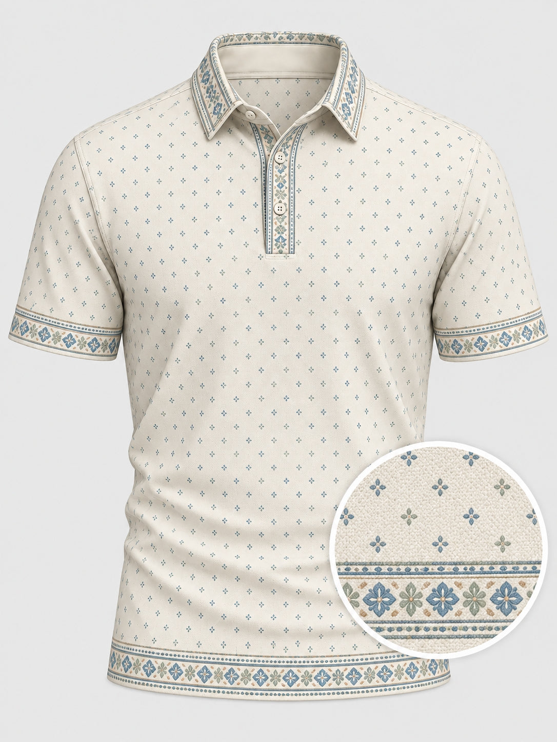 Heritage Tile Performance Golf Polo