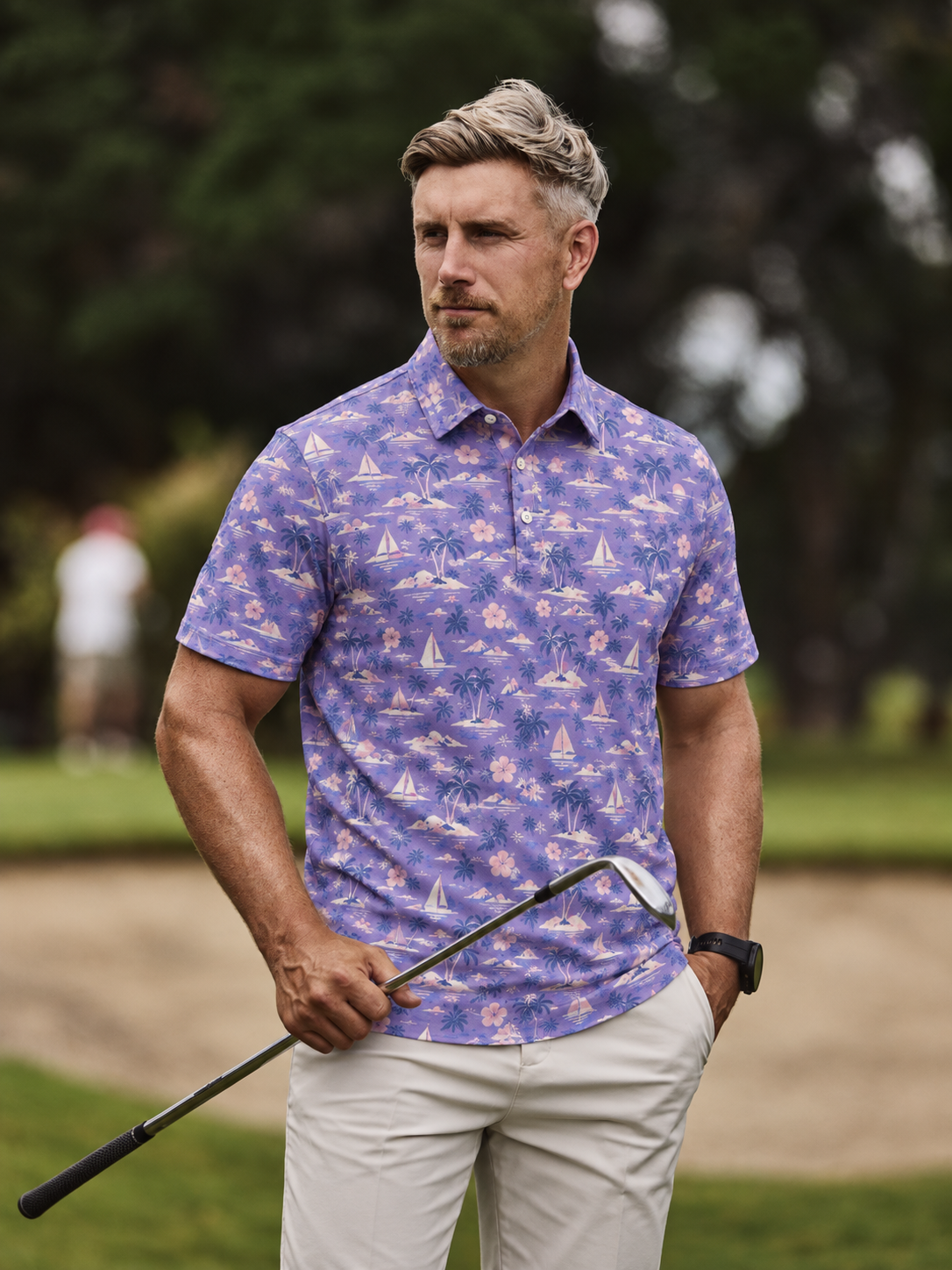 Lavender Island Golf Polo