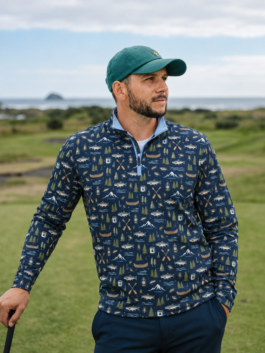 Lake & Pine Fishing Quarter-Zip Pullover