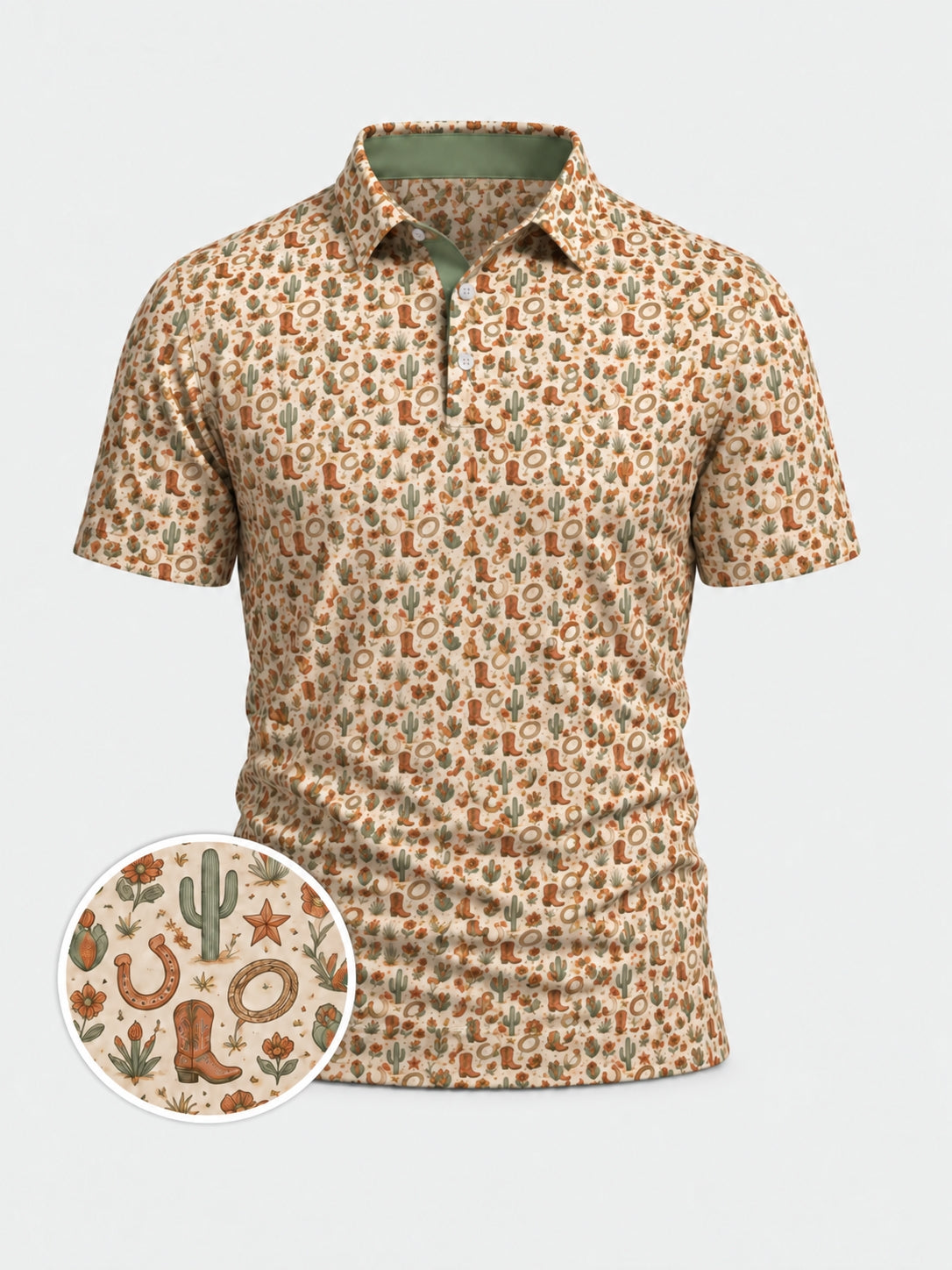 Desert Bloom Western Polo