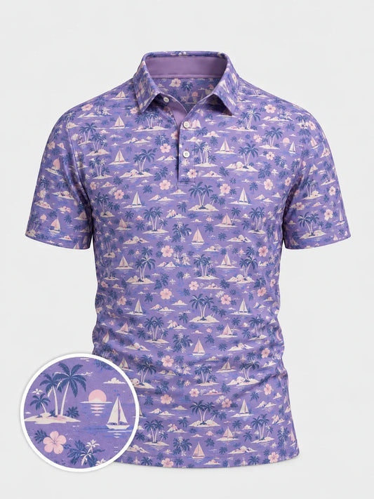 Lavender Island Golf Polo