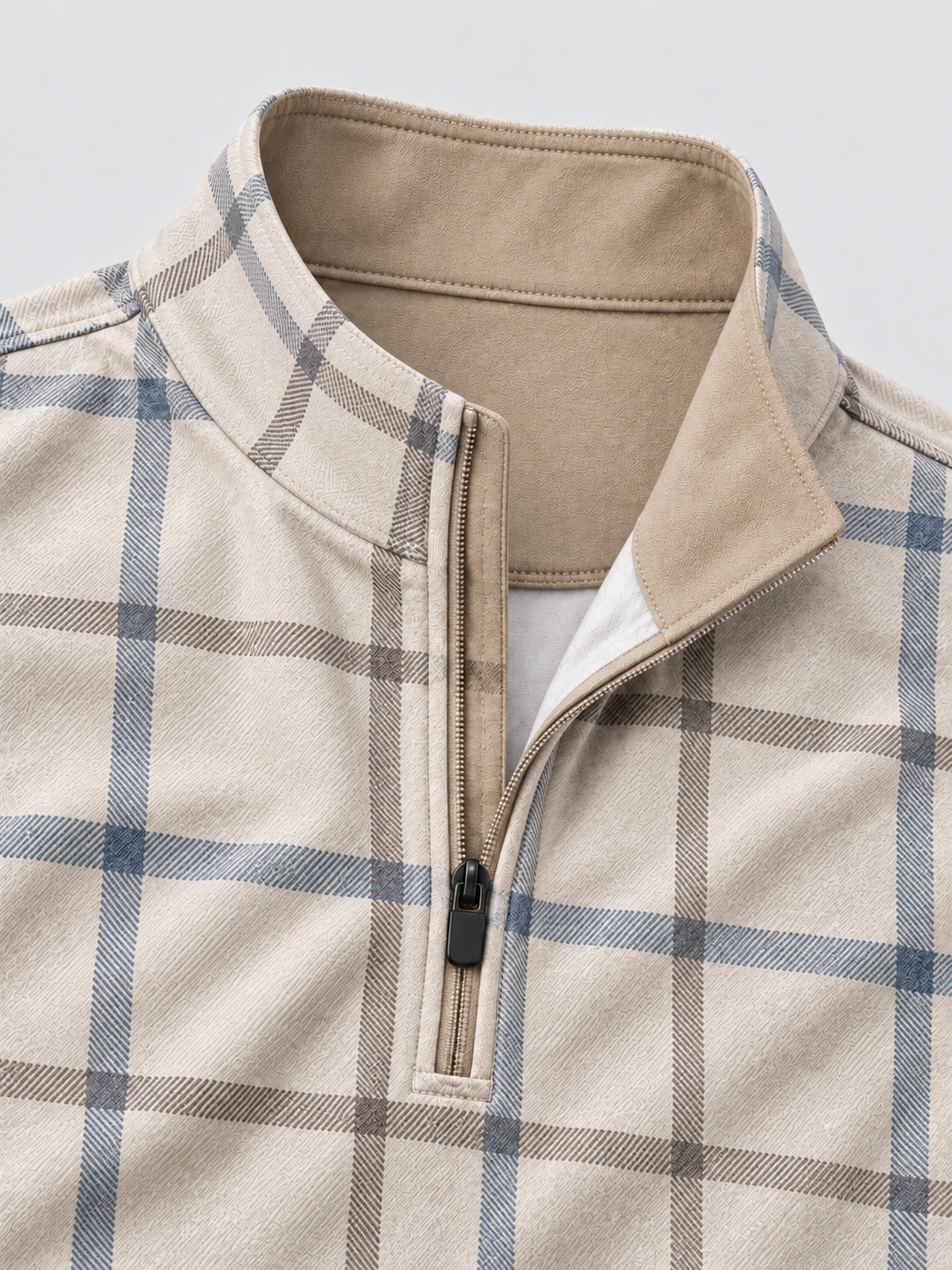 Windsor Check Golf Quarter-Zip Pullover