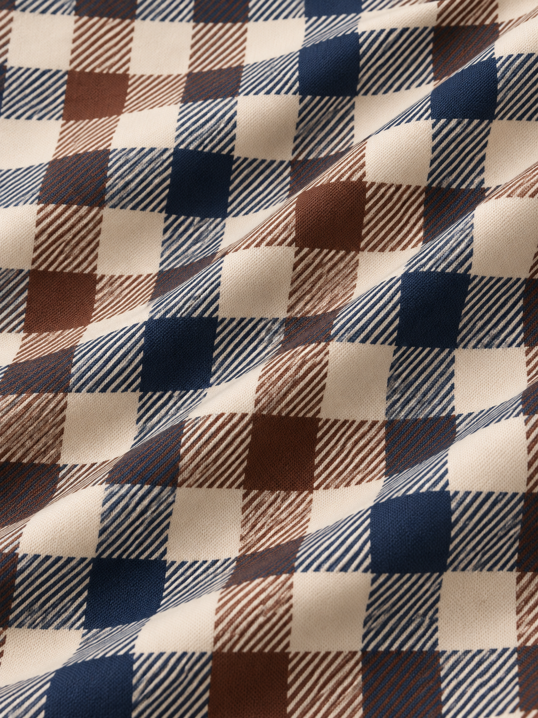 Heritage Navy Plaid Performance Quarter-Zip Pullover