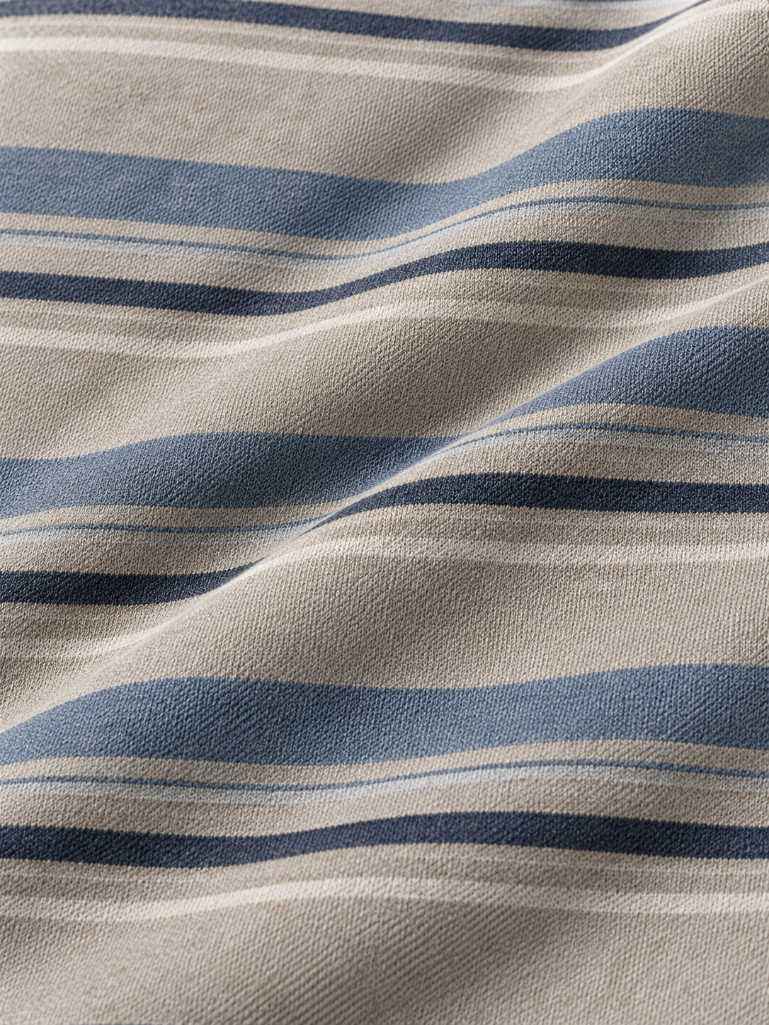 Sandstone Blue Stripe Performance Quarter-Zip Pullover