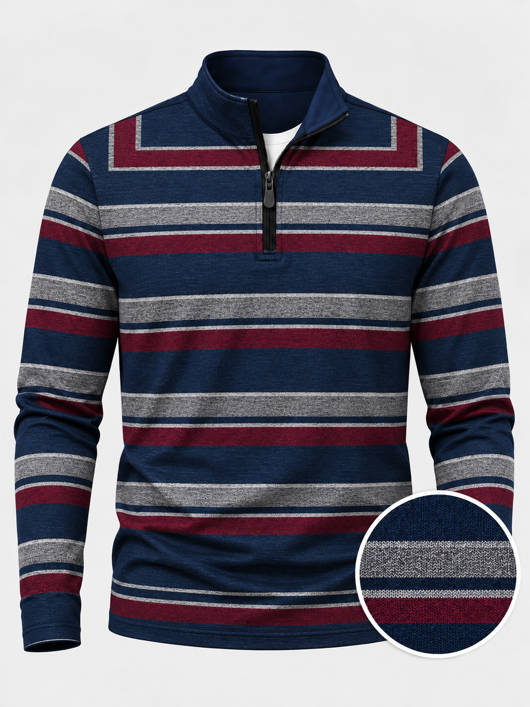 Varsity Stripe Performance Quarter-Zip Pullover