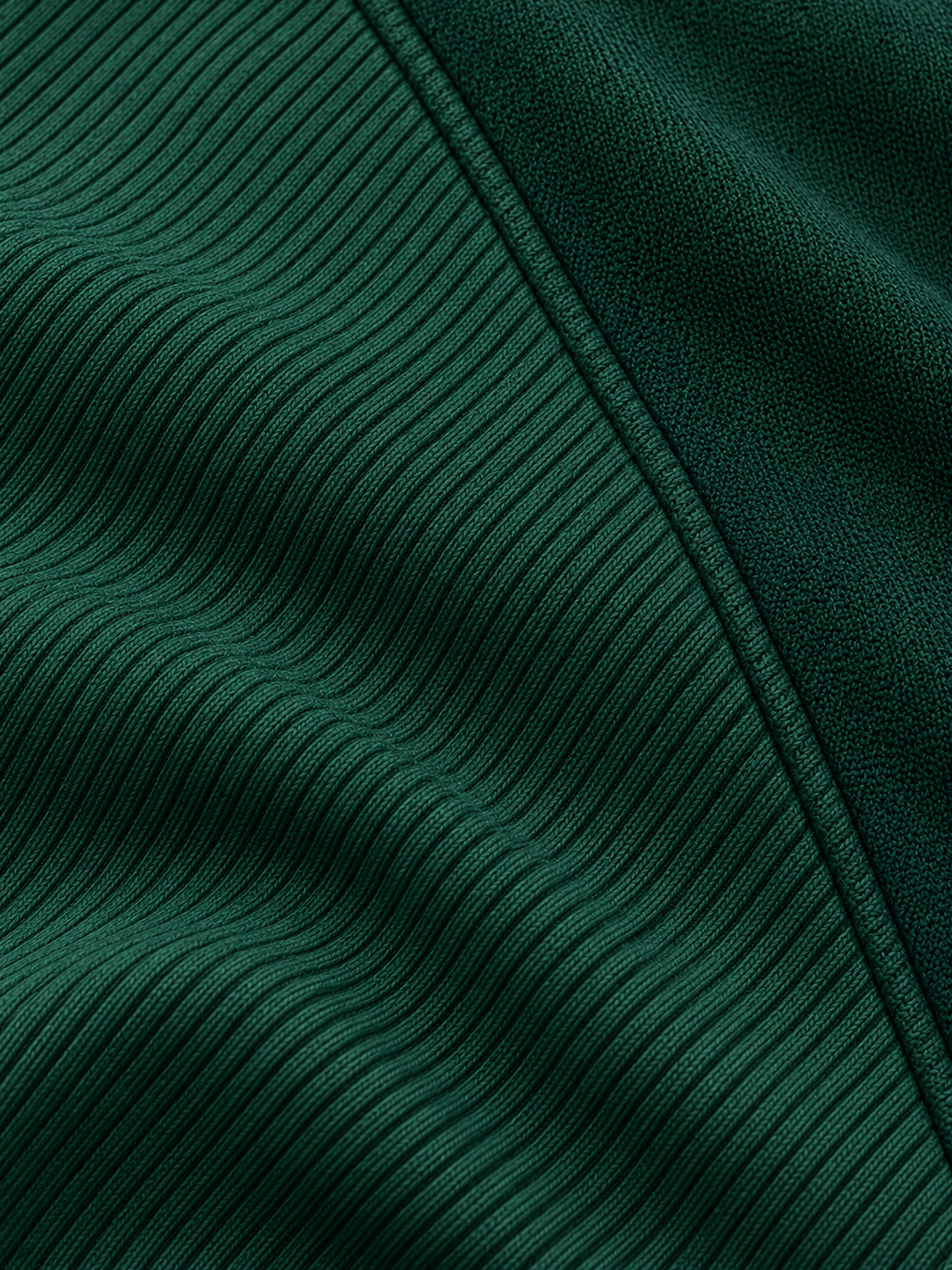 Forest Green Diagonal Ribbed Texture Print Performance Golf Quarter-Zip Pullover