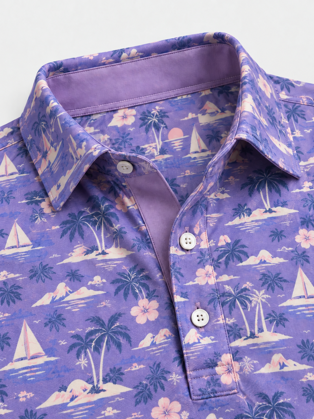 Lavender Island Golf Polo