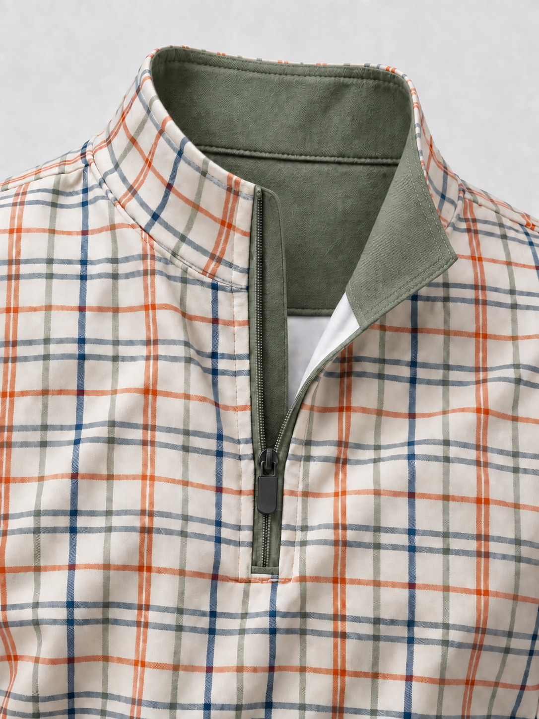 Harbor Check Golf Quarter-Zip Pullover