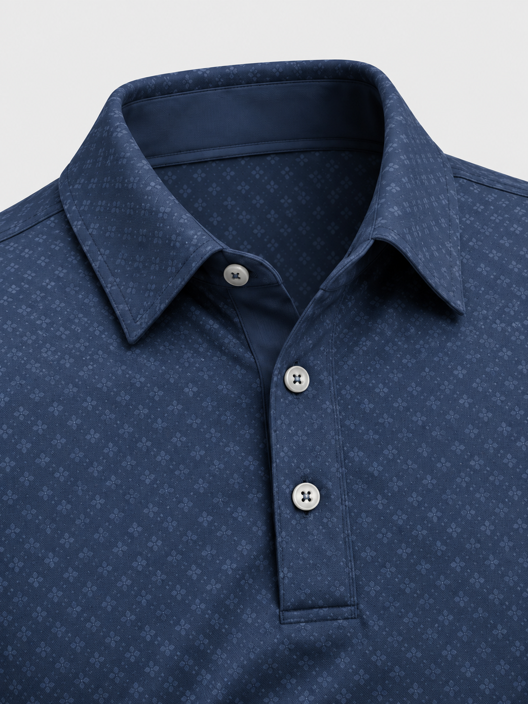 Midnight Microprint Performance Golf Polo