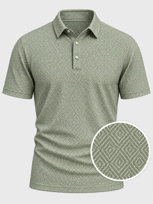 Sage Diamond Performance Golf Polo